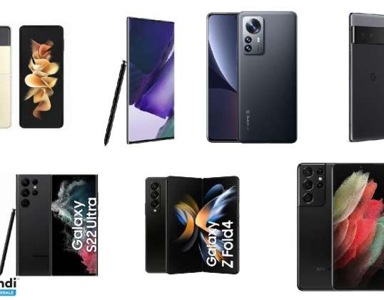 Paket med 9 enheter av SAMSUNG Refurbished Smartphone B