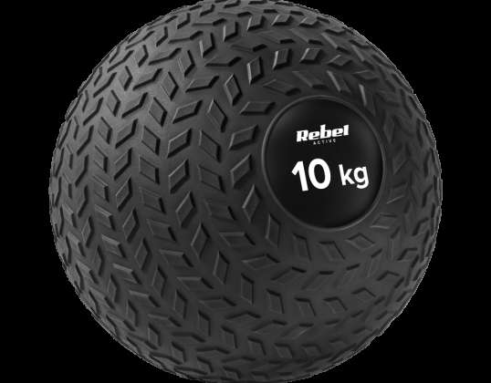 Kleine Medizinball für Rehabilitationsübungen Slam Ball 23cm 10kg. REBEL ACTIVE