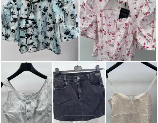 New arrivals mix of shirts, shorts, t-shirts, tops, summer dresses and much more. Various sizes.