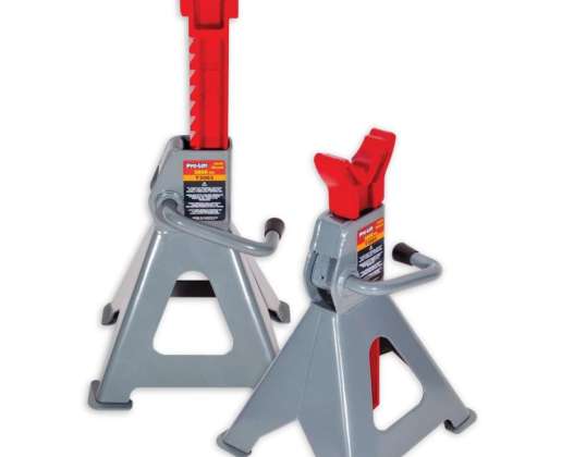 Assteunen 3 Ton – 2 Stuks – Verstelbaar – Extra Veilig – Voor Auto &amp; Werkplaats