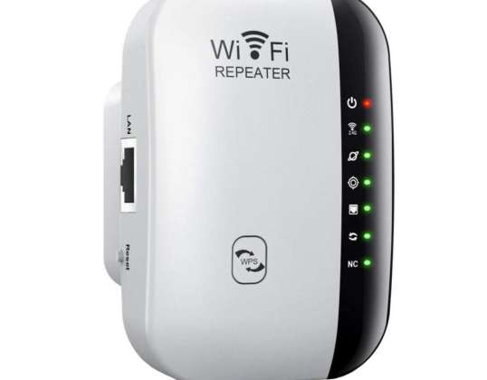 Amplificador de señal Wi-Fi Potente repetidor Enrutador de punto de acceso 300Mbps 2.4GHz W01
