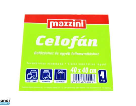 Zellophan 400 400 4 Blatt/Knoten.  Mazzini/Hewa