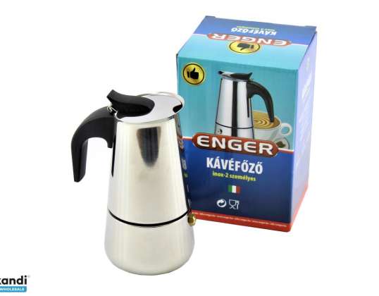 Kaffeemaschine Inox für 6 Personen eng 120