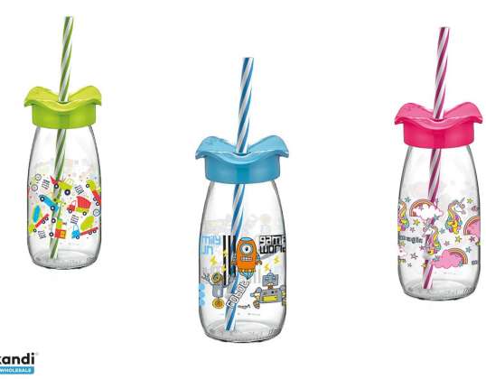 Glasstrohhalm Dekor 250ml M 326