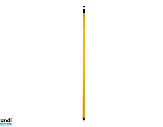 Moppstiel mit Gewinde 118cm gelb