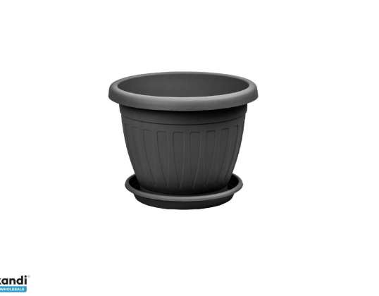 Blumentopf Untersetzer Venecia 14cm Anthrazit