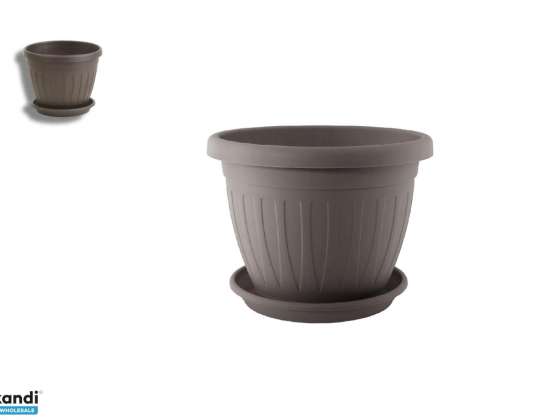 Blumentopf Untersetzer Venecia 14cm Mokka