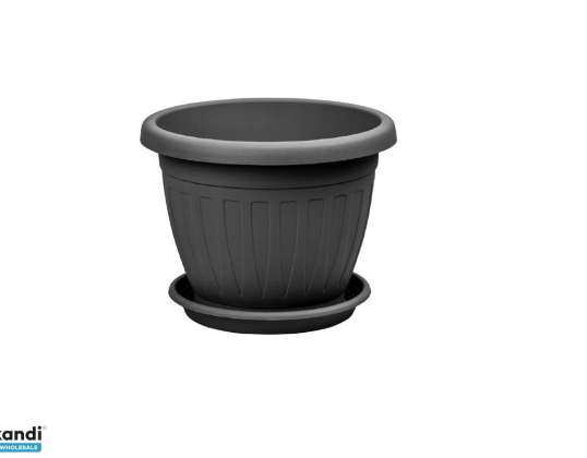 Blumentopf Untersetzer Venecia 20cm Anthrazit