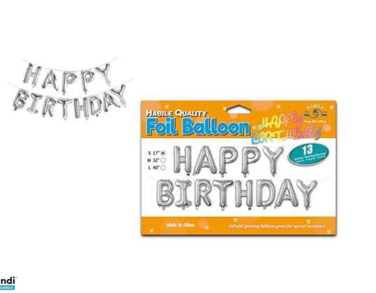 Party Requisiten ''Happy Birthday'' Folienballon Lu 23