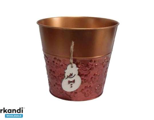 Blechtopf mit Weihnachtslogo 140 B 384/S D12 12H D9cm