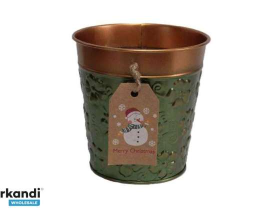 Blechtopf mit Weihnachtslogo 140 B 385/S D12 12H D9cm