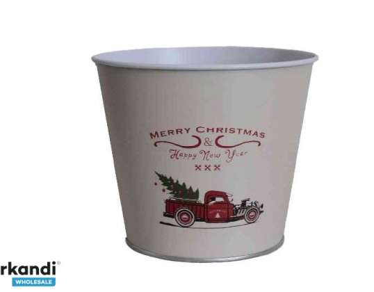 Pot en étain M.C. 140 B 332 D14 12H D10.5cm