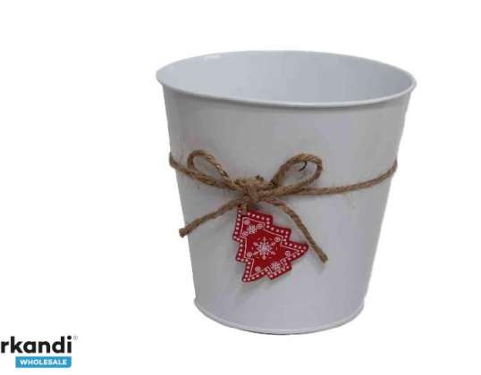 Blechtopf Weihnachtsbaum mit Logo 140 B 531 D15 14,5H T11cm
