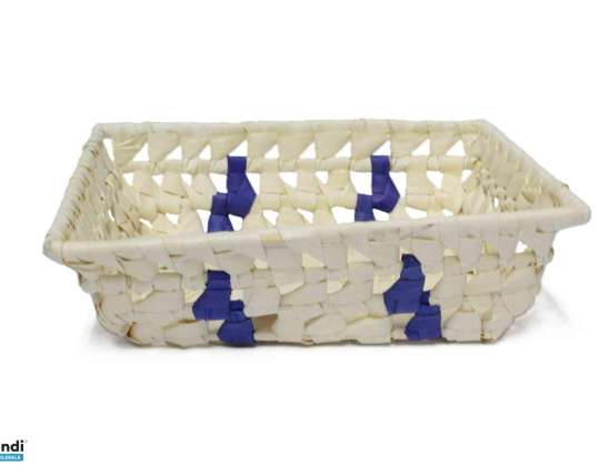 Weidenkorb Palmblatt Ziegel 8 PL 03 20 15 H5cm