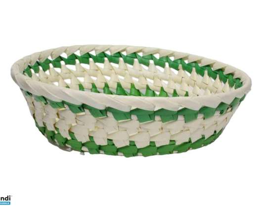 Weidenkorb Palmblatt Rund 8 PL 04 D26 H7cm