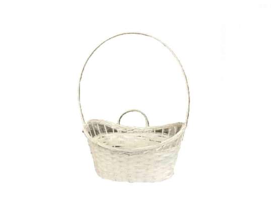Bambus Feinkostkorb Weiß 208 30/W 30 16 H10/14/17/40cm