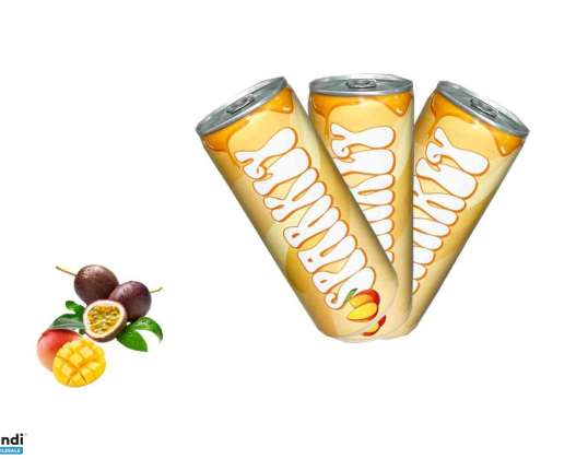 Sparkly Mango Passionhedelmän makuinen hiilihapotettu virvoitusjuoma 250ml