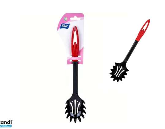 Spaghettipicker Kunststoff schwarz mit rotem Griff AP 1453