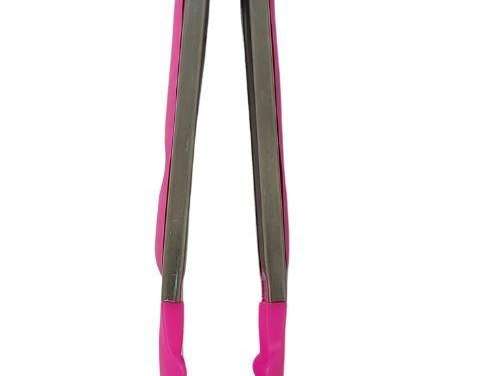 Lebensmittelzange Metall Silikon 25cm eng 528