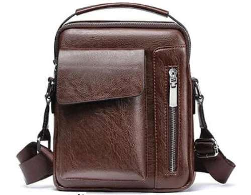 Uomo&amp;#039; s bag Freddie ~ cavin (marrone scuro) | Uomo&amp;#039; s Borsa a tracolla in pelle | Borsa impermeabile