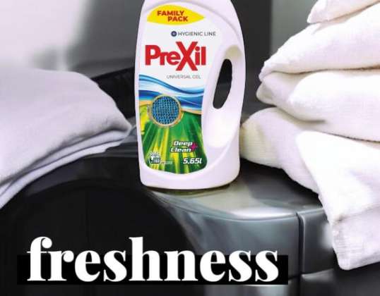PREXIL GEL LAVANT / LIQUIDE 5.65L GEL UNIVERSEL DEEP CLEAN+, PACK FAMILLE