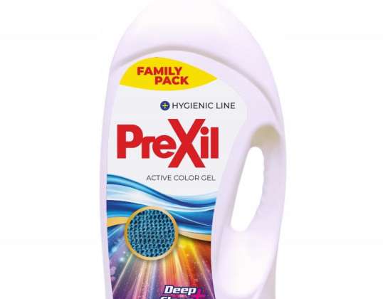 PREXIL GEL LAVANT / LIQUIDE 5.65L ACTIVE COLOR GEL DEEP CLEAN+, PACK FAMILLE