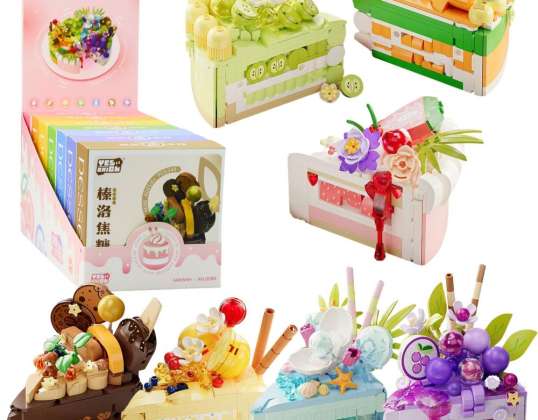 Blocs de construction gâteau gâteau dessert décoré 292?357el.