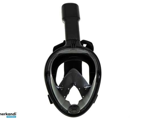 Masque de snorkeling full pliable L/XL noir