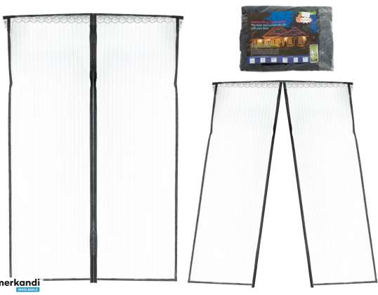Mosquito net, magnetic door, 100x210cm, BLACK