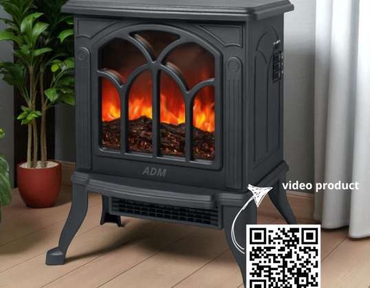 ADM 3D flame fireplace - 2in1 heater&amp;amp;blower, SKU: 2077 (Stock in Poland)