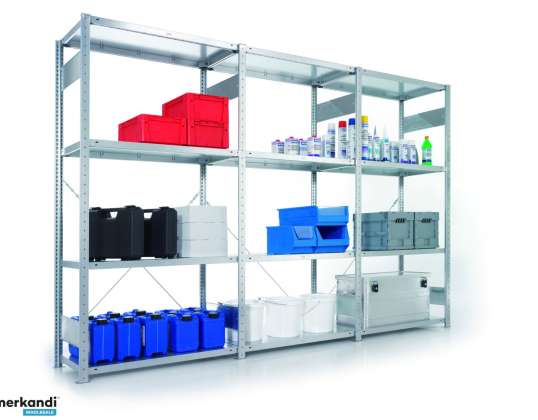 Etagenregal BASIC Komplettset 2.000 x 1.000 x 600 mm - 150 kg