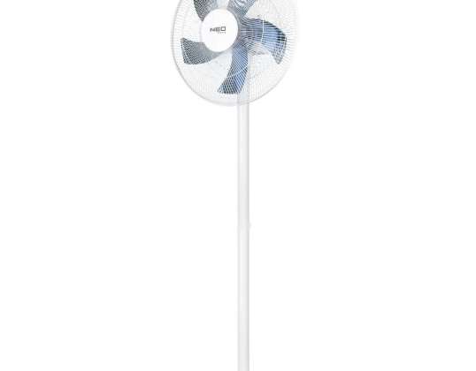Floor fan 50W. Wed. 40 cm. 3 speeds. oscillation. white
