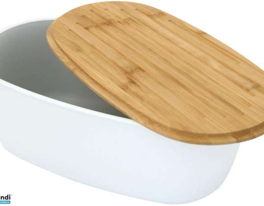 Brotkasten mit Bambusdeckel Scatola per il pane con coperchio in bambù
