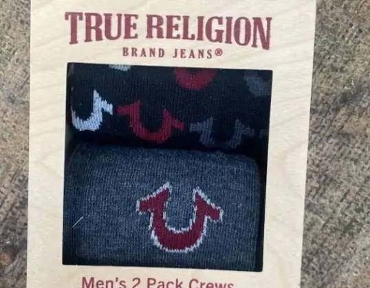 True Religion Men&amp;#039;s crew sock 2pack 36pcs.