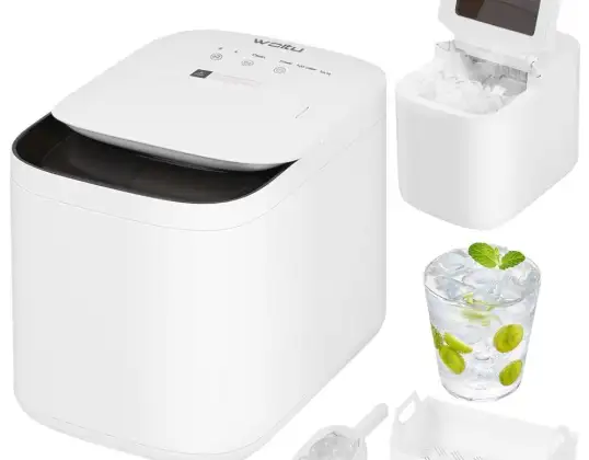 WOLTU Eiswürfelmaschine – 15 kg Eis in 24 Stunden – 2 Liter Wassertank – 2 Eiswürfelgrößen – Kugelförmige Eiswürfel – Selbstreinigend – Leise Ice Make