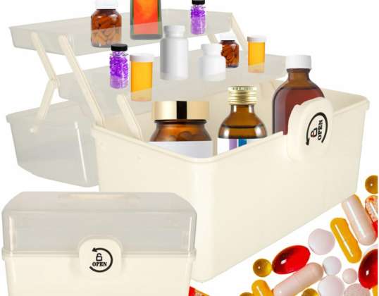 Organizer Medizinbehälter Medizin Aufbewahrungsset 34x19x22 5cm