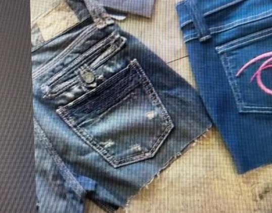 Premium denim ladies cut off shorts 500pcs.