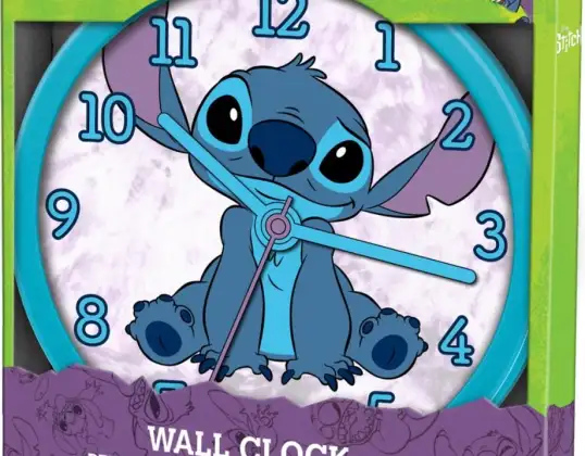 KER LAS3015 Stitch Wanduhr 25 cm