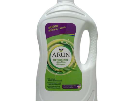 Arun Detergente Gel 4 L – 60 Lavados con Aloe Vera