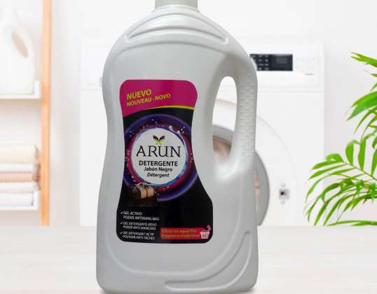 Arun Detergente Gel 4 L – 60 Lavados con Jabón Negro