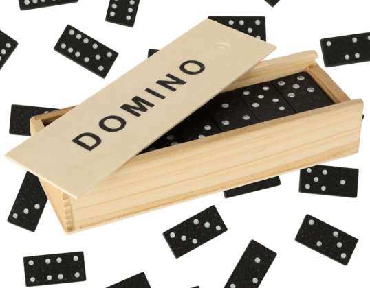 Domino Wooden Blocks Boîte de jeu familiale