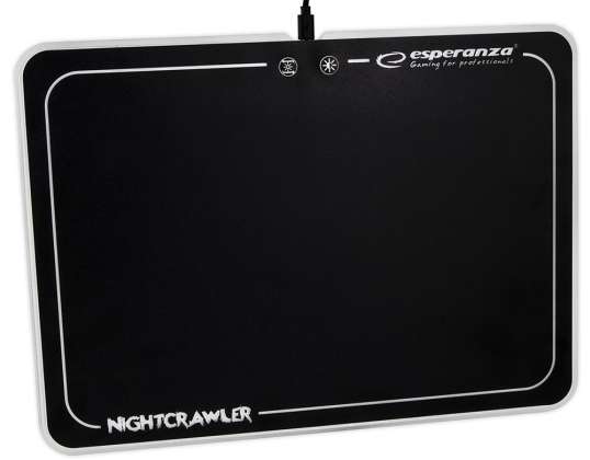 EGP104 Alfombrilla de ratón para juegos iluminada Nightcrawler