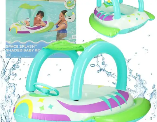 BESTWAY 34149 Salvagente, pontile gonfiabile per bambini con seggiolino, auto, auto con volante, 3 45 kg