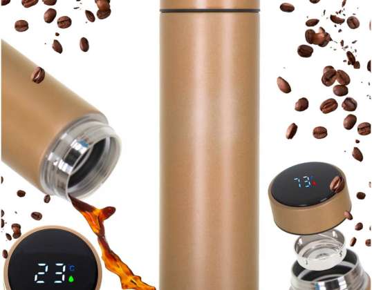 Thermos kruus termos nutikas LED 500ml kuld