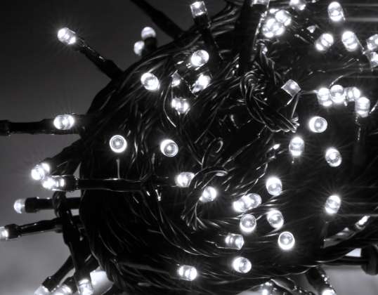 Lampadine natalizie LED Rebel esterne 10m bianche fredde con cambio di modalità di illuminazione