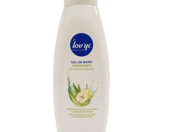 Lov&amp;#039;yc bath gel 750 ml. Moisturizing aloe vera extract &amp;amp; pear fragance.
