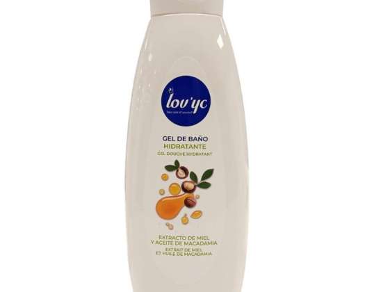 Lov&amp;#039;yc bath gel 750 ml. Moisturizing honey extract and macadamia oil.