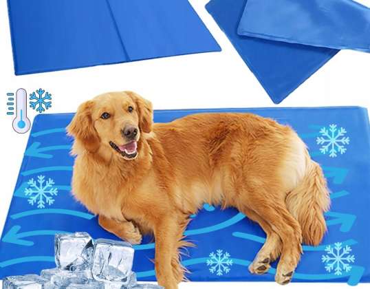 SOĞUTMA MAT KÖPEK KEDI YATAĞI İÇIN SUYA DAYANIKLI BÜYÜK JEL 80x60cm XL