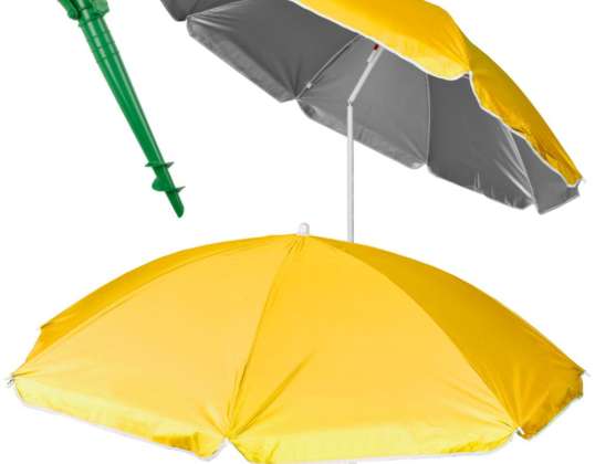 Garten-Sonnenschirm verstellbar faltbar UV 150cm gelb