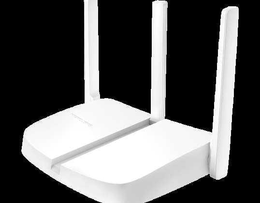 AZ MW305R. vezeték nélküli. egysávos. 300 Mbps. 802.11n/g/b. 3xLAN. 1xWAN. 3 antenna/ MERCUSYS